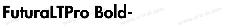 FuturaLTPro Bold字体转换